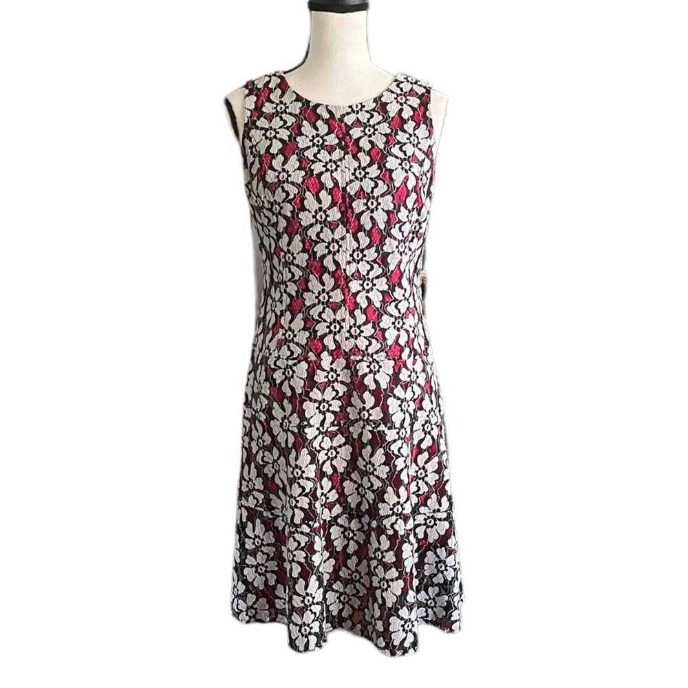 Anne Klein Floral Lace Sleeveless Dress. Size 6